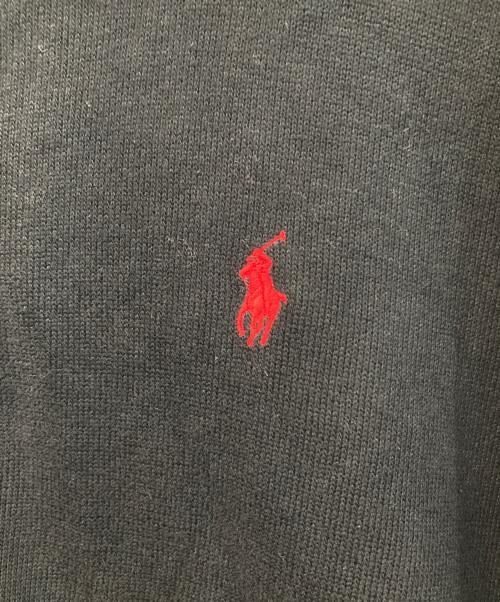 POLO RALPH LAUREN（ポロ・ラルフローレン）POLO RALPH LAUREN (ポロ・ラルフローレン) ジップアップスウェット ブラック サイズ:XLの古着・服飾アイテム