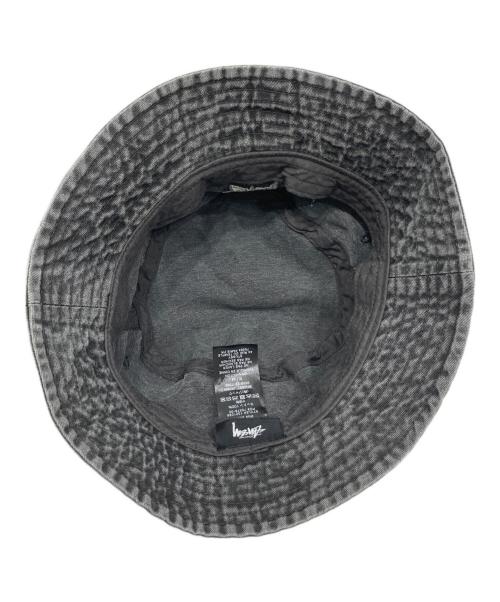 stussy（ステューシー）stussy (ステューシー) Washed Stock Bucket Hat/ウォッシュド ストック バケット ハット グレーの古着・服飾アイテム