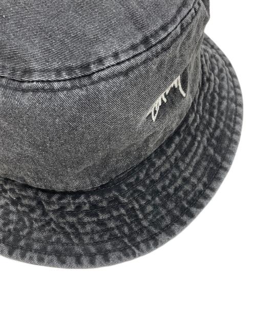 stussy（ステューシー）stussy (ステューシー) Washed Stock Bucket Hat/ウォッシュド ストック バケット ハット グレーの古着・服飾アイテム