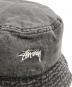 中古・古着 stussy (ステューシー) Washed Stock Bucket Hat/ウォッシュド ストック バケット ハット グレー：6000円