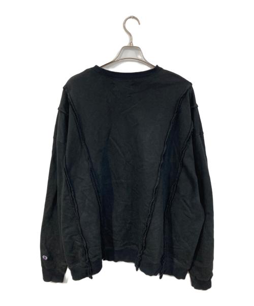 DISCOVERED（ディスカバード）DISCOVERED (ディスカバード) 再構築スウェット ブラック サイズ:3の古着・服飾アイテム