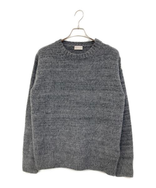 MONCLER（モンクレール）MONCLER (モンクレール) GIROCOLLO TRICOT グレー サイズ:SIZE L 未使用品の古着・服飾アイテム