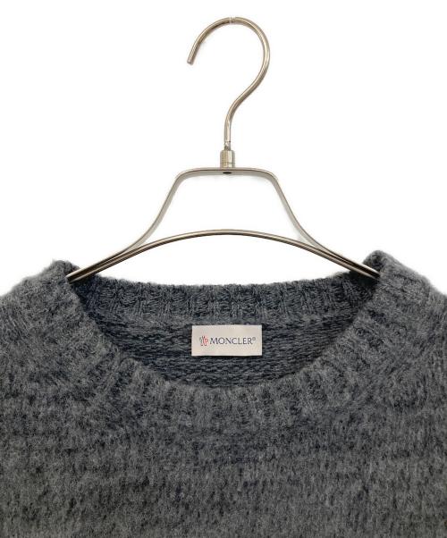 MONCLER（モンクレール）MONCLER (モンクレール) GIROCOLLO TRICOT グレー サイズ:SIZE L 未使用品の古着・服飾アイテム