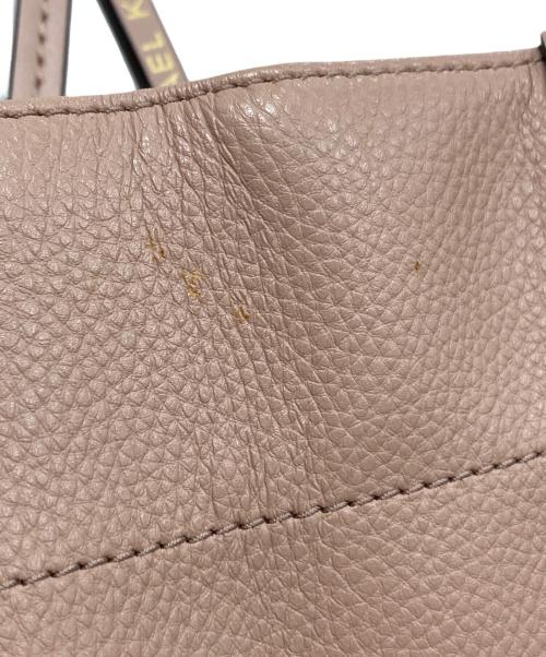 MICHAEL KORS（マイケル・コース）MICHAEL KORS (マイケル・コース) Heidi Large Logo Jacquard Tote Bag/ハイジ ラージ ロゴ ジャカード トートバッグ ピンクの古着・服飾アイテム