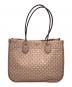 MICHAEL KORS（マイケル・コース）の古着「Heidi Large Logo Jacquard Tote Bag/ハイジ ラージ ロゴ ジャカード トートバッグ」｜ピンク