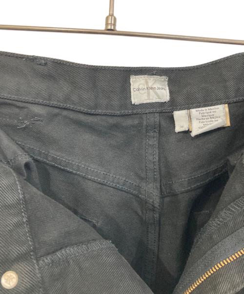 Calvin Klein（カルバンクライン）Calvin Klein (カルバンクライン) ブラックデニムパンツ ブラック サイズ:36の古着・服飾アイテム