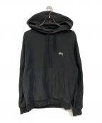 stussyステューシー）の古着「Stock Logo Hoodie/ストック ロゴ フーディー」｜ブラック