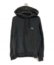 stussy（ステューシー）の古着「Stock Logo Hoodie/ストック ロゴ フーディー」｜ブラック