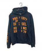 DIESELディーゼル）の古着「S-GINN-HOOD-K32 SWEAT-SHIRT」｜ブラック