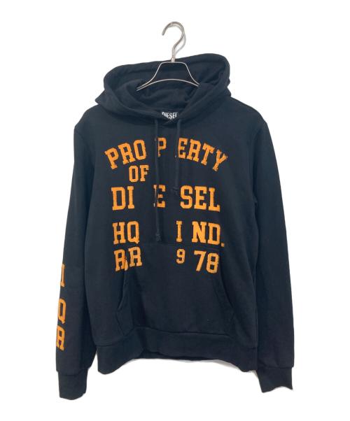 DIESEL（ディーゼル）DIESEL (ディーゼル) S-GINN-HOOD-K32 SWEAT-SHIRT ブラック サイズ:SIZE Lの古着・服飾アイテム
