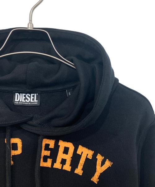 DIESEL（ディーゼル）DIESEL (ディーゼル) S-GINN-HOOD-K32 SWEAT-SHIRT ブラック サイズ:SIZE Lの古着・服飾アイテム