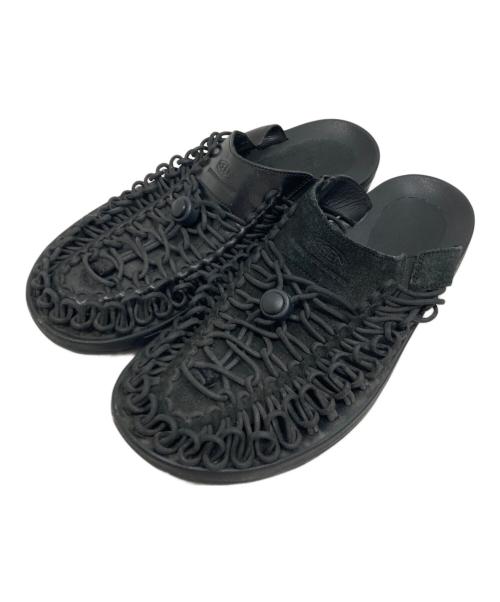 KEEN（キーン）KEEN (キーン) Engineered Garments (エンジニアド ガーメンツ) UNEEK PREMIUM LEATHER SLIDE/ユニーク プレミアム レザー スライド ブラック サイズ:SIZE 29cmの古着・服飾アイテム
