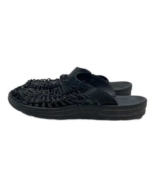KEEN（キーン）KEEN (キーン) Engineered Garments (エンジニアド ガーメンツ) UNEEK PREMIUM LEATHER SLIDE/ユニーク プレミアム レザー スライド ブラック サイズ:SIZE 29cmの古着・服飾アイテム