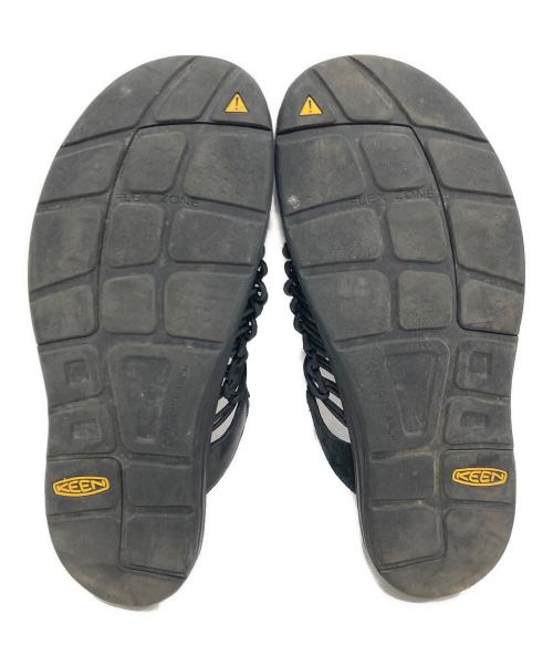 KEEN（キーン）KEEN (キーン) Engineered Garments (エンジニアド ガーメンツ) UNEEK PREMIUM LEATHER SLIDE/ユニーク プレミアム レザー スライド ブラック サイズ:SIZE 29cmの古着・服飾アイテム