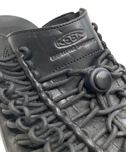 KEEN（キーン）KEEN (キーン) Engineered Garments (エンジニアド ガーメンツ) UNEEK PREMIUM LEATHER SLIDE/ユニーク プレミアム レザー スライド ブラック サイズ:SIZE 29cmの古着・服飾アイテム