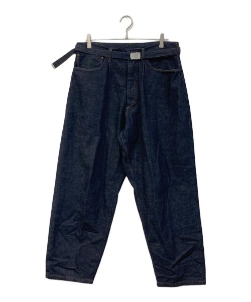 BLURHMS（ブラームス）BLURHMS (ブラームス) Selvage Denim GI-belt Pants インディゴ サイズ:3の古着・服飾アイテム