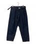 BLURHMS（ブラームス）の古着「Selvage Denim GI-belt Pants」｜インディゴ