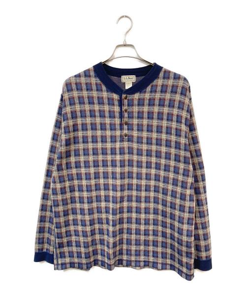 L.L.Bean（エルエルビーン マウンテンパーカー）L.L.Bean (エルエルビーン) ヘンリーネックカットソー ネイビー サイズ:SIZE XLの古着・服飾アイテム