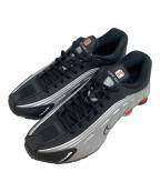 NIKEナイキ）の古着「SHOX R4 METALLIC SILVER/METALLIC SILVER-BLACK/ショックス R4 メタリックシルバー/メタリックシルバー-ブラック」｜グレー