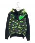 A BATHING APE (ア ベイシング エイプ) 1st camo neon ジップパーカー ブラック×グリーン サイズ:S：18000円