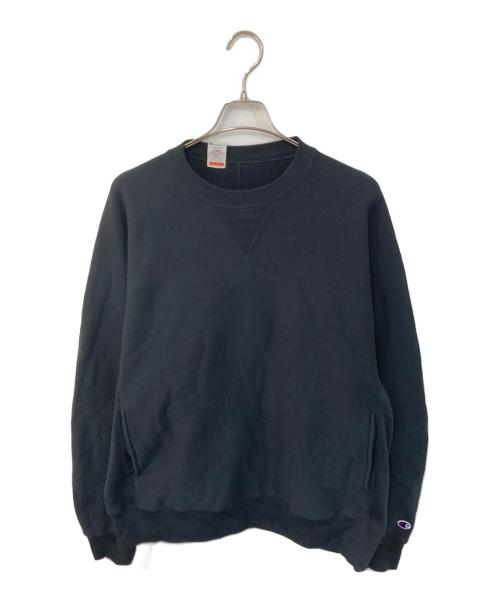 N.HOOLYWOOD（エヌ ハリウッド）N.HOOLYWOOD (エヌ ハリウッド) Champion REVERSE WEAVE (チャンピオン リバース ウィーブ) クルーネックスウェットシャツ ブラック サイズ:SIZE Lの古着・服飾アイテム