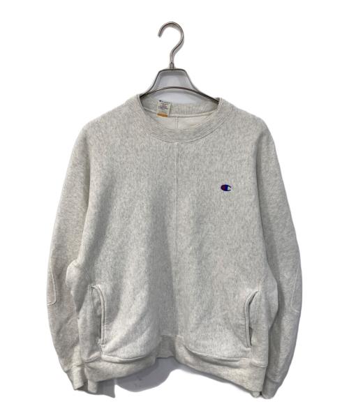 Champion REVERSE WEAVE（チャンピオン リバース ウィーブ）Champion REVERSE WEAVE (チャンピオン リバース ウィーブ) N.HOOLYWOOD (エヌ ハリウッド) クルーネックスウェットシャツ グレー サイズ:SIZE Lの古着・服飾アイテム