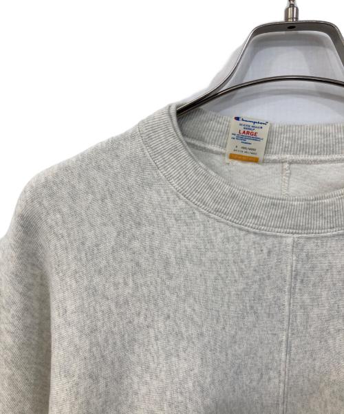 Champion REVERSE WEAVE（チャンピオン リバース ウィーブ）Champion REVERSE WEAVE (チャンピオン リバース ウィーブ) N.HOOLYWOOD (エヌ ハリウッド) クルーネックスウェットシャツ グレー サイズ:SIZE Lの古着・服飾アイテム