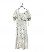 FRAY IDフレイ アイディー）の古着「ハートエンブロイダリーワンピース」｜ホワイト