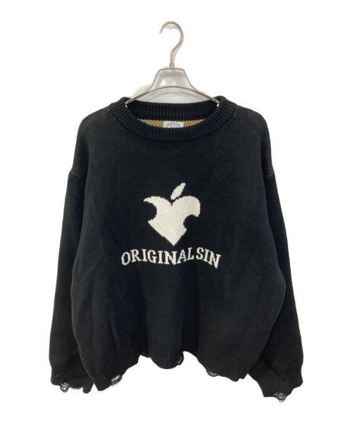 SOMEIT（サミット）SOMEIT (サミット) OSKOK VINTAGE KNIT ブラック サイズ:SIZE XLの古着・服飾アイテム