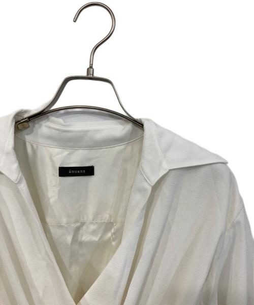 anuans（アニュアンス）anuans (アニュアンス) カシュクールブラウスワンピース ホワイト サイズ:FREEの古着・服飾アイテム
