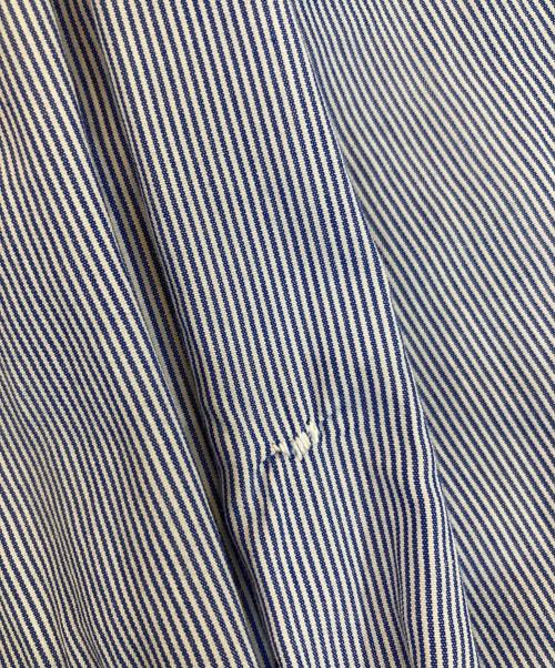 POLO RALPH LAUREN（ポロ・ラルフローレン）POLO RALPH LAUREN (ポロ・ラルフローレン) LOWELL ストライプシャツ ブルー サイズ:40の古着・服飾アイテム