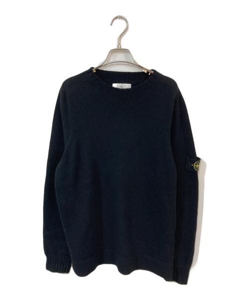 STONE ISLAND（ストーンアイランド）STONE ISLAND (ストーンアイランド) ウールニット ブラック サイズ:XLの古着・服飾アイテム