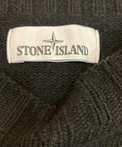STONE ISLAND（ストーンアイランド）STONE ISLAND (ストーンアイランド) ウールニット ブラック サイズ:XLの古着・服飾アイテム