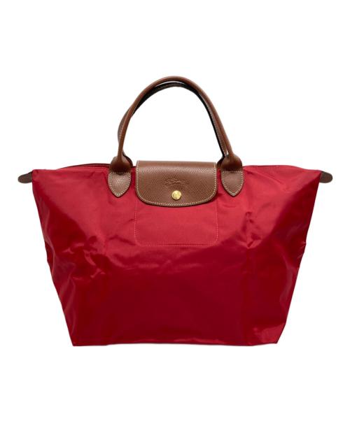 LONGCHAMP（ロンシャン）LONGCHAMP (ロンシャン) ナイロントートバッグ レッドの古着・服飾アイテム