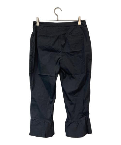 MIU MIU（ミュウミュウ）MIU MIU (ミュウミュウ) 裾フレアパンツ ブラック サイズ:40の古着・服飾アイテム