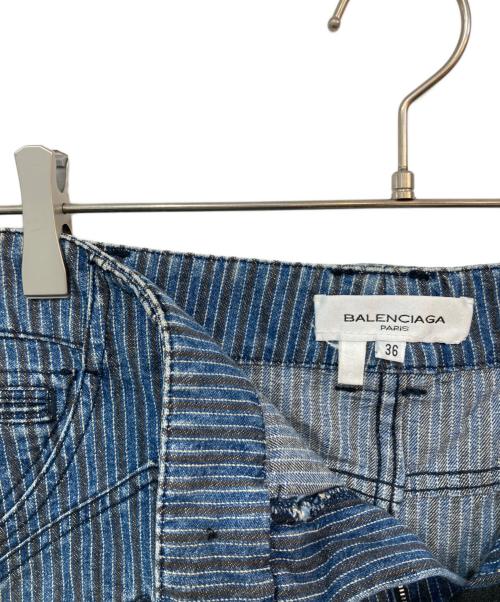 BALENCIAGA（バレンシアガ）BALENCIAGA (バレンシアガ) ミニスカート ブルー サイズ:36の古着・服飾アイテム