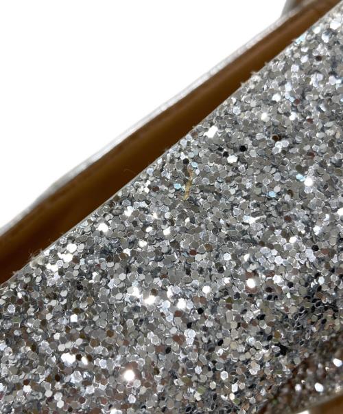 Maison Margiela（メゾンマルジェラ）Maison Margiela (メゾンマルジェラ) タビ グリッター プラットフォーム パンプス シルバー サイズ:SIZE 37の古着・服飾アイテム