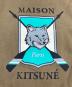 中古・古着 maison kitsune (アシッドメゾンキツネ) COLLEGE FOX PRINTED COMFORT SWEATSHIRT/カレッジ フォックス プリンテッド コンフォート スウェットシャツ ブラウン サイズ:SIZE S：10000円