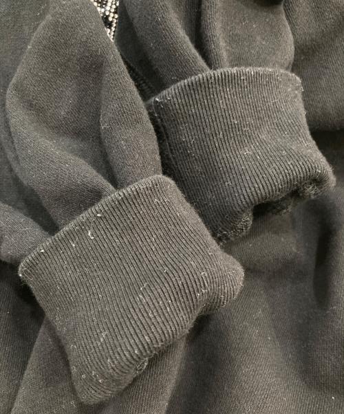 THE BLACK EYE PATCH（ブラックアイパッチ）THE BLACK EYE PATCH (ブラックアイパッチ) ラインストーンロゴパーカー ブラック サイズ:SIZE Mの古着・服飾アイテム