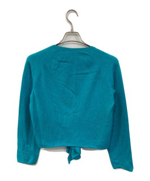 MaxMara（マックスマーラ）MaxMara (マックスマーラ) カシミヤカーディガン ブルー サイズ:SIZE Lの古着・服飾アイテム