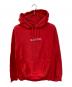SUPREME（シュプリーム）の古着「Chrome Classic Logo Hooded Sweatshirt」｜レッド
