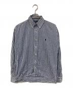 RALPH LAURENラルフローレン）の古着「BLAKE コットンチェックシャツ」｜ブルー×ホワイト