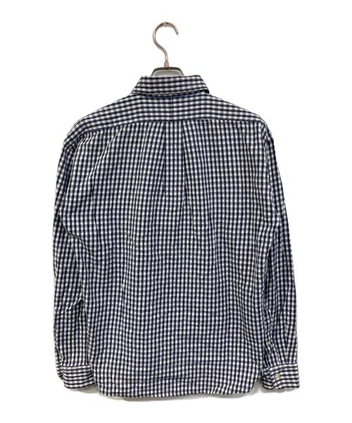 RALPH LAUREN（ラルフローレン）RALPH LAUREN (ラルフローレン) BLAKE コットンチェックシャツ ブルー×ホワイト サイズ:SIZE Mの古着・服飾アイテム