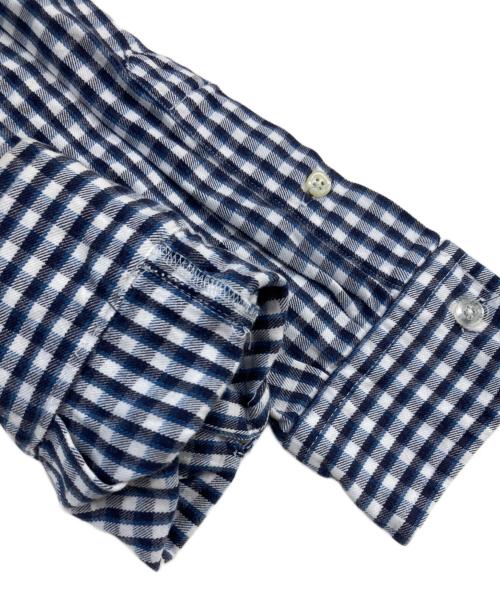 RALPH LAUREN（ラルフローレン）RALPH LAUREN (ラルフローレン) BLAKE コットンチェックシャツ ブルー×ホワイト サイズ:SIZE Mの古着・服飾アイテム