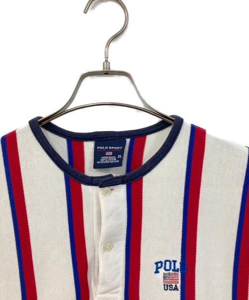 POLO SPORT（ポロスポーツ）POLO SPORT (ポロスポーツ) ヘンリーネックカットソー マルチカラー サイズ:SIZE XLの古着・服飾アイテム