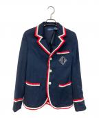POLO RALPH LAURENポロ・ラルフローレン）の古着「グロクラントリムテリーブレザー」｜ネイビー