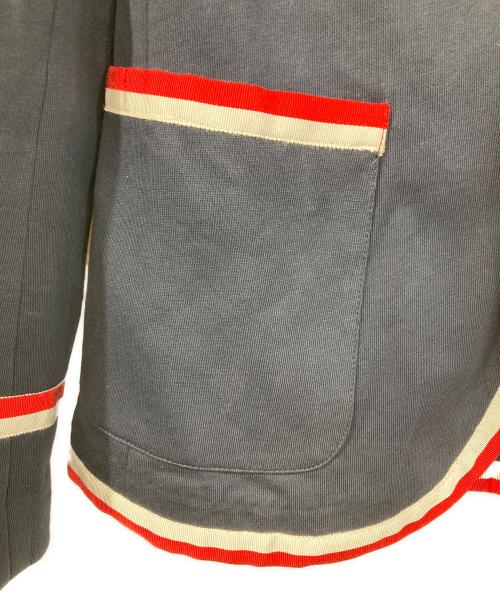 POLO RALPH LAUREN（ポロ・ラルフローレン）POLO RALPH LAUREN (ポロ・ラルフローレン) グロクラントリムテリーブレザー ネイビー サイズ:2の古着・服飾アイテム