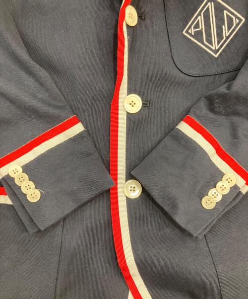 POLO RALPH LAUREN（ポロ・ラルフローレン）POLO RALPH LAUREN (ポロ・ラルフローレン) グロクラントリムテリーブレザー ネイビー サイズ:2の古着・服飾アイテム