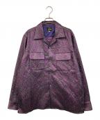 Needlesニードルズ）の古着「C.O.B Classic Shirt Poly Lama Da」｜パープル