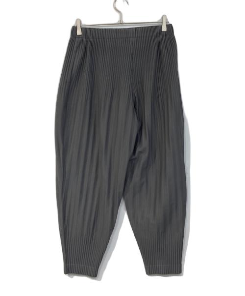 HOMME PLISSE ISSEY MIYAKE（オム プリッセ イッセイ ミヤケ）HOMME PLISSE ISSEY MIYAKE (オム プリッセ イッセイ ミヤケ) プリーツパンツ グレー サイズ:1の古着・服飾アイテム